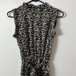 High Neck Flowy Maxi Dress